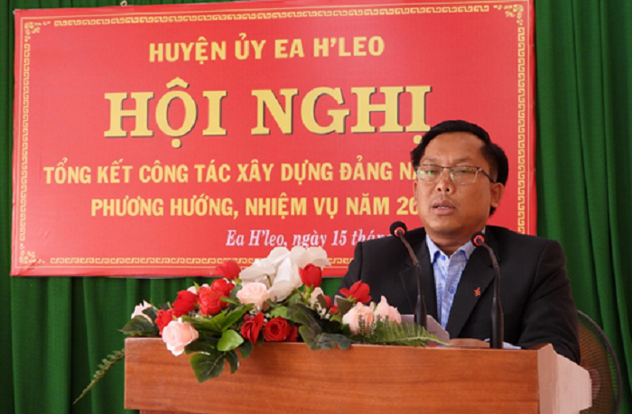 Huyện ủy Ea H’Leo tổng kết công tác xây dựng Đảng năm 2021 triển khai nhiệm vụ năm 2022
